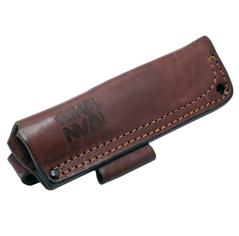 Нож Fang L в подарочной упаковке Рукоять - Микарта синяя, насечка